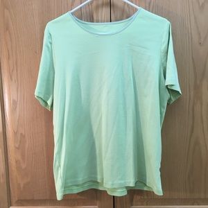 CJ Banks lime green tee - short sleeve
